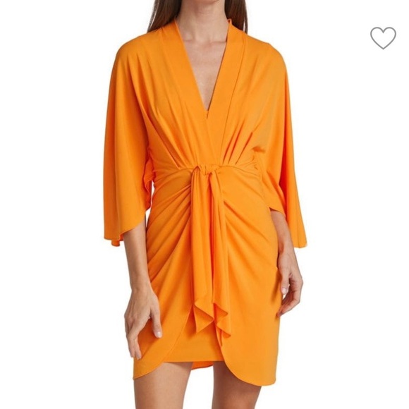 Bailey 44 Kellie Tie-Front Minidress in Sangria (Size Large) New with tags - Picture 2 of 5